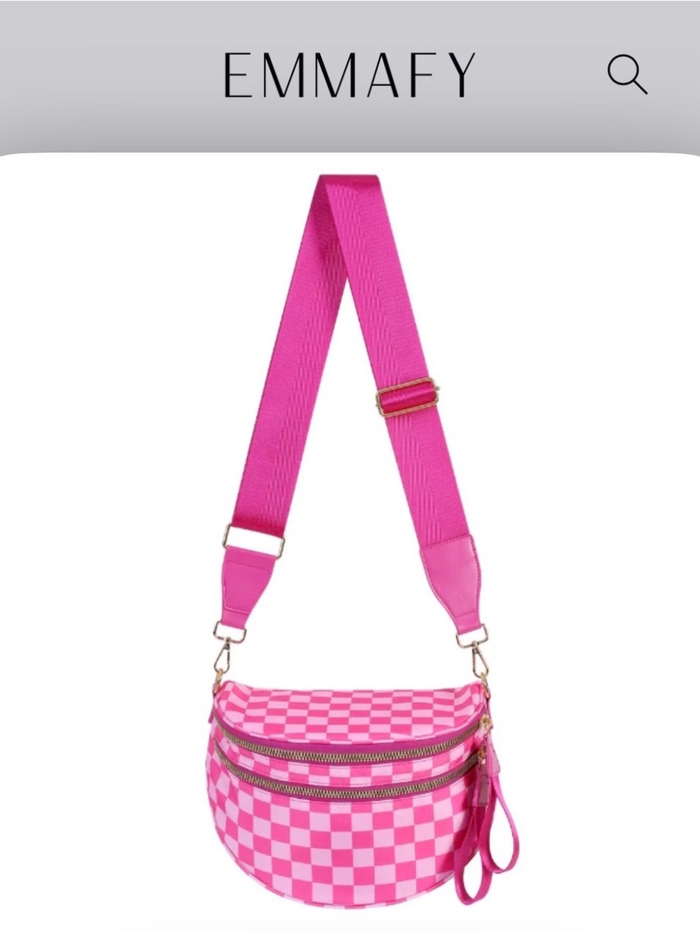 Pink Checker Crossbody Bag viral mom bag New